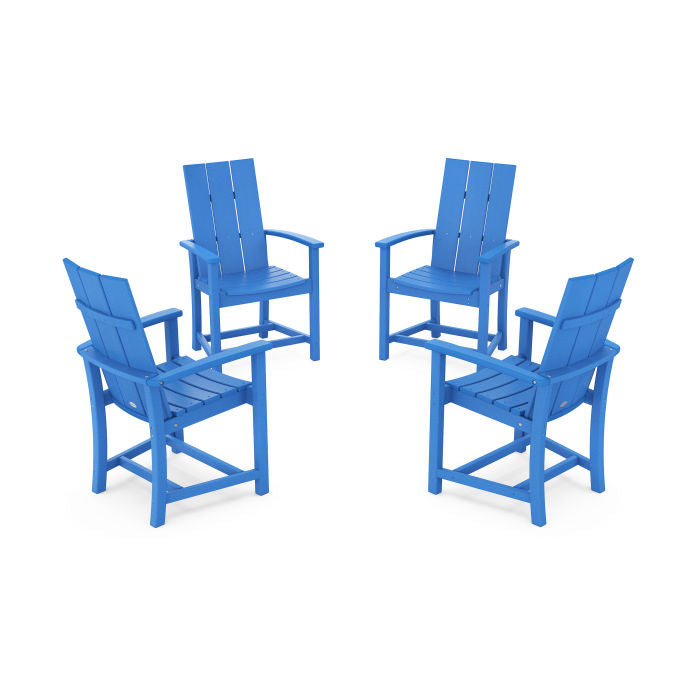 Modern 4-Piece Upright Adirondack Conversation Set