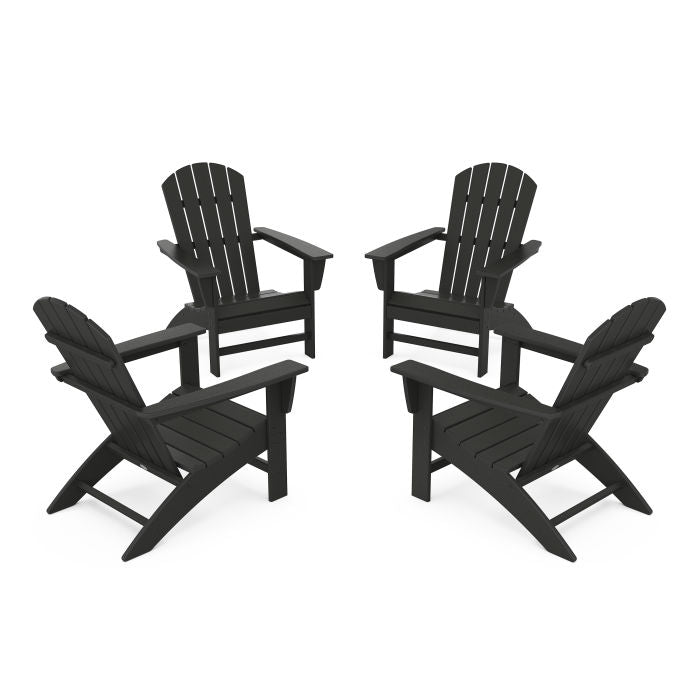 Nautical 4-Piece Adirondack Conversation Set