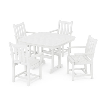 Traditional Garden 5-Piece Dining Set with Trestle Legs