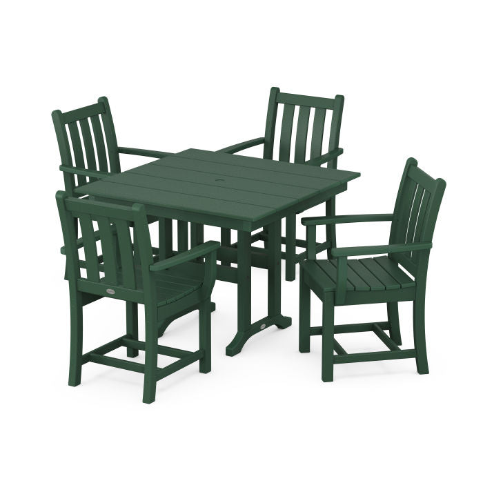 Traditional Garden 5-Piece Farmhouse Dining Set