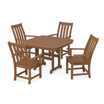Vineyard 5-Piece Dining Set with Trestle Legs
