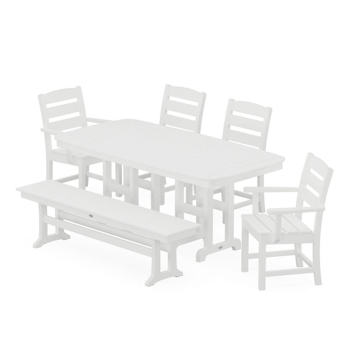 Lakeside 6-Piece Dining Set with Bench