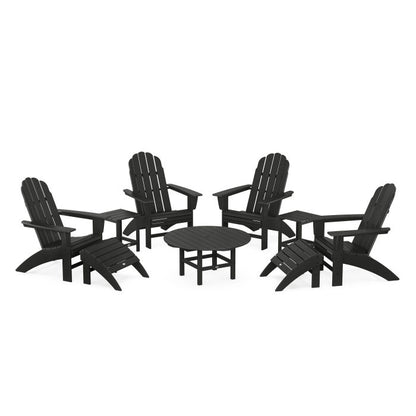 Vineyard Curveback Adirondack Chair 9-Piece Conversation Set