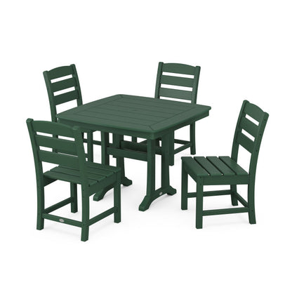 Lakeside Side Chair 5-Piece Dining Set with Trestle Legs