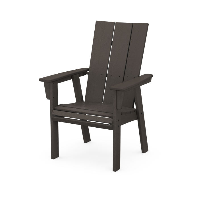 Modern Curveback Adirondack Dining Chair in Vintage Finish