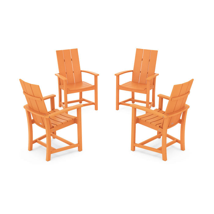 Modern 4-Piece Upright Adirondack Conversation Set