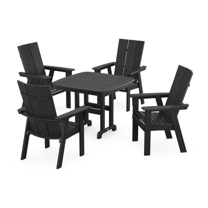 Modern Curveback Adirondack 5-Piece Dining Set