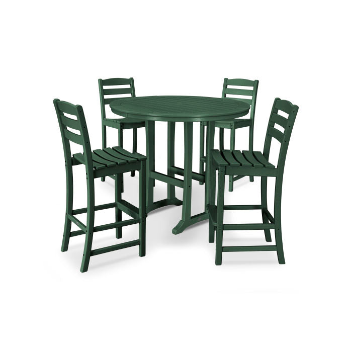 La Casa Café 5-Piece Side Chair Bar Dining Set