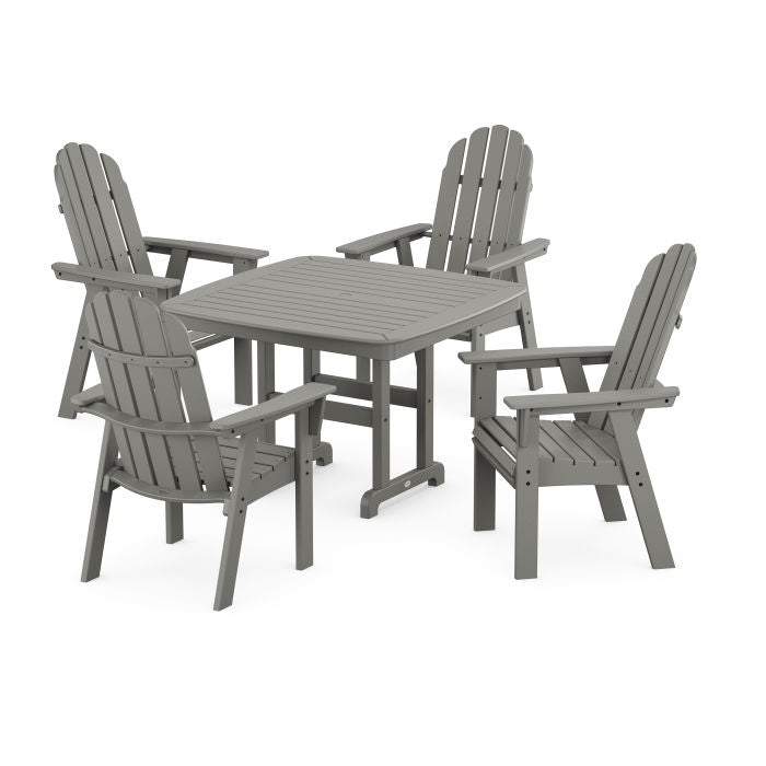 Vineyard Curveback Adirondack 5-Piece Dining Set