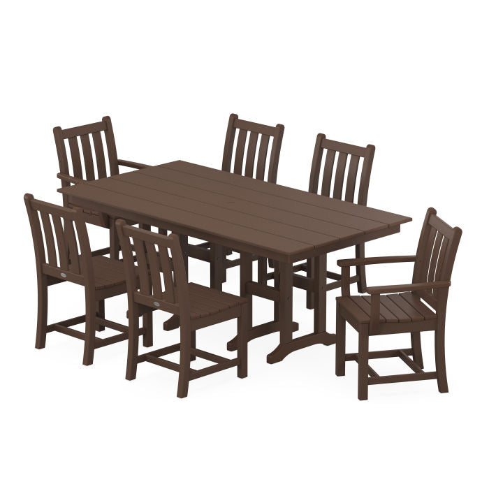 Traditional Garden 7-Piece Farmhouse Dining Set