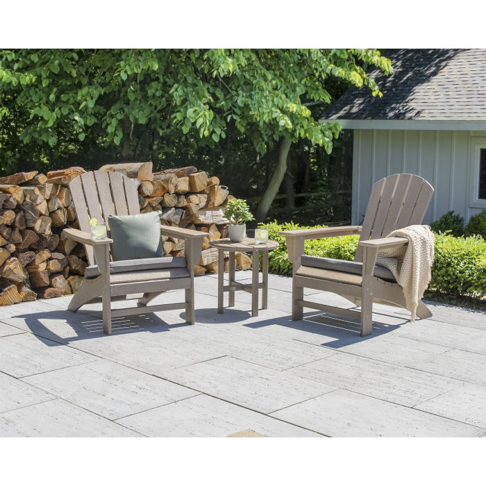 Nautical 3-Piece Adirondack Set