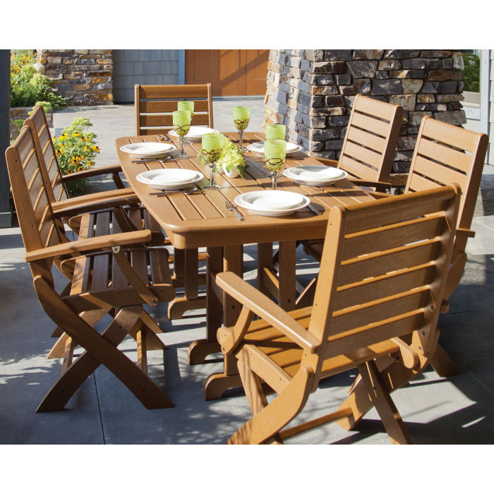 Signature Folding Chair 7-Piece Dining Set