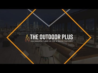 The Outdoor Plus 72" Del Mar Concrete Gas Fire Pit