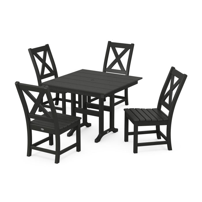 Braxton Side Chair 5-Piece Farmhouse Dining Set