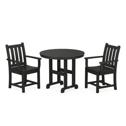 Traditional Garden 3-Piece Round Dining Set