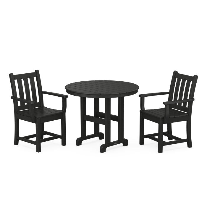 Traditional Garden 3-Piece Round Dining Set