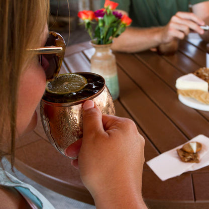 Nautical Trestle 48" Round Counter Table