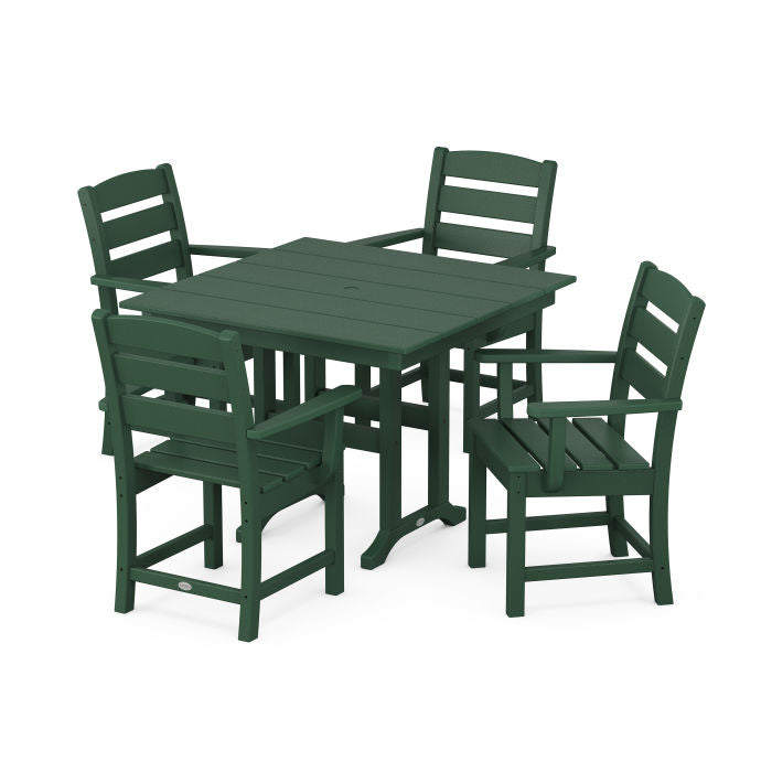 Lakeside 5-Piece Farmhouse Dining Set