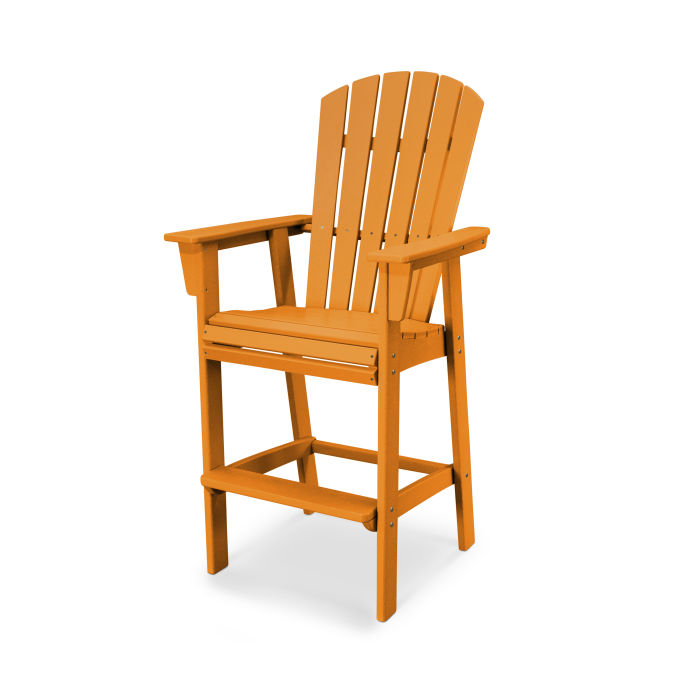 Nautical Curveback Adirondack Bar Chair