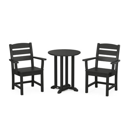 Lakeside 3-Piece Round Dining Set