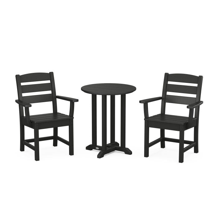 Lakeside 3-Piece Round Dining Set