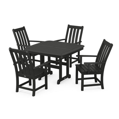 Vineyard 5-Piece Dining Set with Trestle Legs