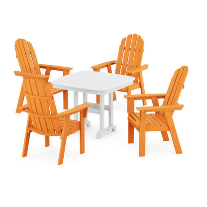 Vineyard Curveback Adirondack 5-Piece Dining Set