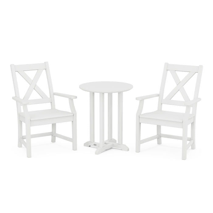 Braxton 3-Piece Round Dining Set