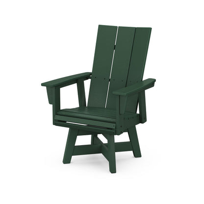 Modern Curveback Upright Adirondack Swivel Chair
