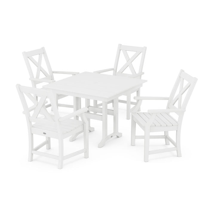 Braxton 5-Piece Farmhouse Dining Set