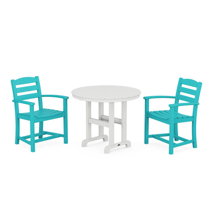 La Casa Café 3-Piece Round Dining Set