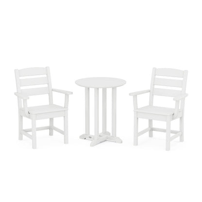 Lakeside 3-Piece Round Dining Set