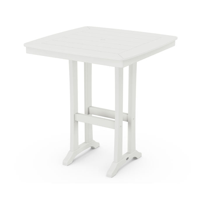 Nautical Trestle 37" Bar Table in Vintage Finish