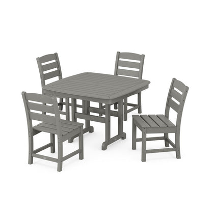 Lakeside Side Chair 5-Piece Dining Set with Trestle Legs