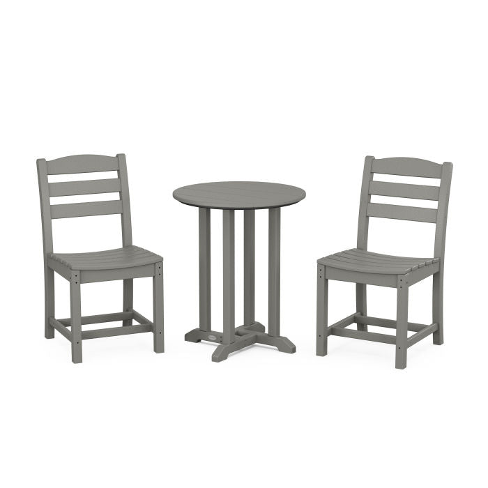 La Casa Café Side Chair 3-Piece Round Dining Set