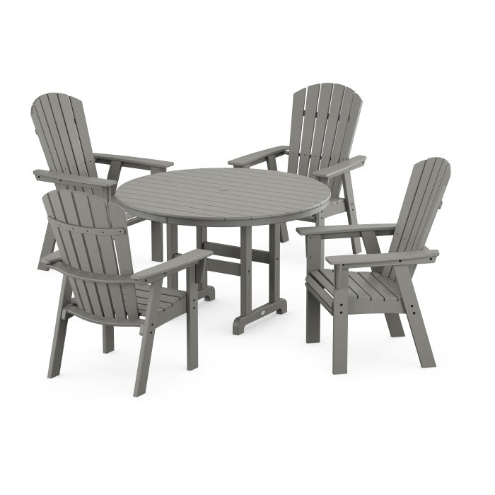 Nautical Adirondack 5-Piece Round Farmhouse Dining Set