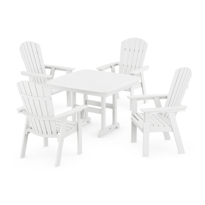 Nautical Curveback Adirondack 5-Piece Dining Set
