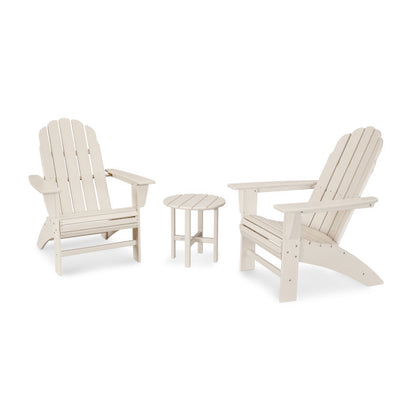 Vineyard 3-Piece Curveback Adirondack Set