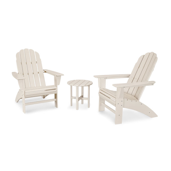 Vineyard 3-Piece Curveback Adirondack Set