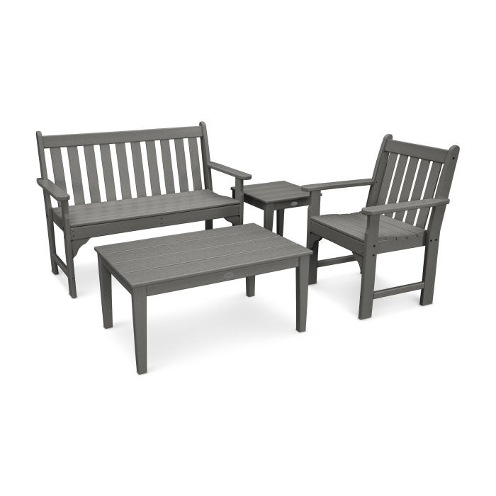 Vineyard 4-Piece Bench Seating Set