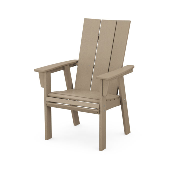 Modern Curveback Adirondack Dining Chair in Vintage Finish