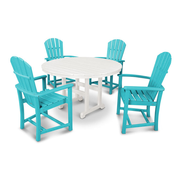 Palm Coast 5-Piece Round Farmhouse Dining Set