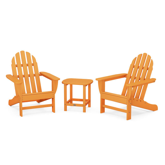 Classic Adirondack 3-Piece Set with South Beach 18" Side Table