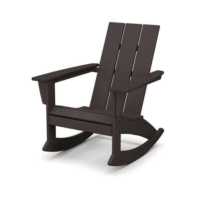 Modern Adirondack Rocking Chair in Vintage Finish