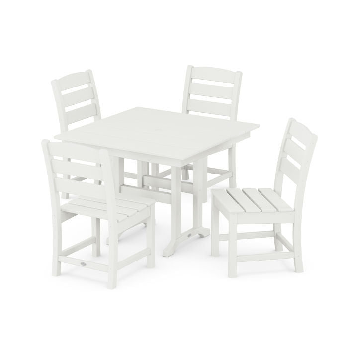 Lakeside Side Chair 5-Piece Farmhouse Dining Set in Vintage Finish