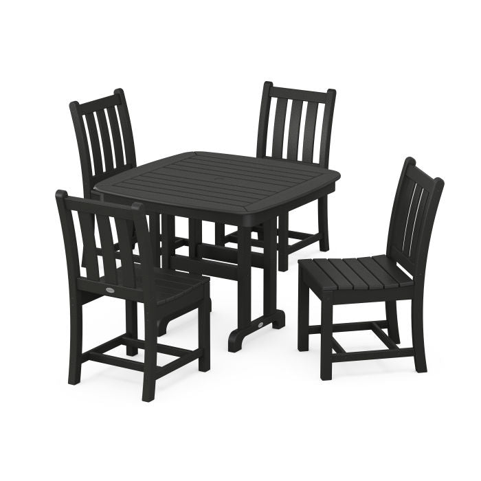 Traditional Garden Side Chair 5-Piece Dining Set