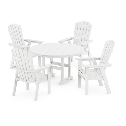 Nautical Adirondack 5-Piece Round Farmhouse Dining Set