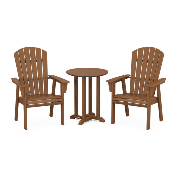 Nautical Adirondack 3-Piece Round Dining Set