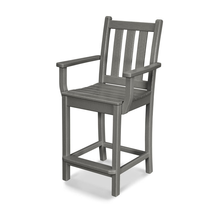 Traditional Garden Counter Arm Chair