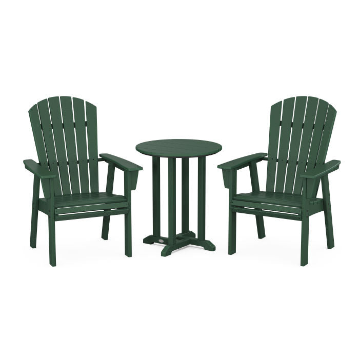 Nautical Adirondack 3-Piece Round Dining Set